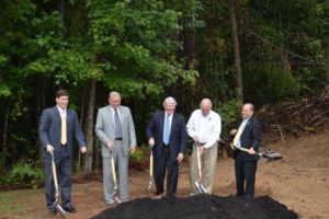 A groundbreaking for the expansion at Vulcan Industries, a subsidiary of EBSCO.